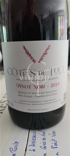 Vin Rouge sec Pinot Noir Domaine La Linotte 2024 France Lorraine Côtes-de-toul