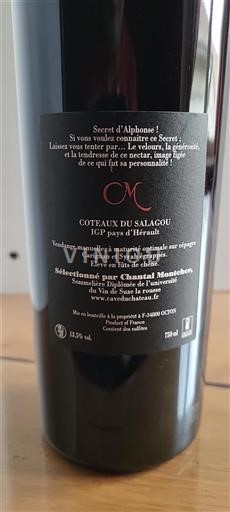 Languedoc in Roussillon Coteaux du Salagou Secret Alphonse 2015