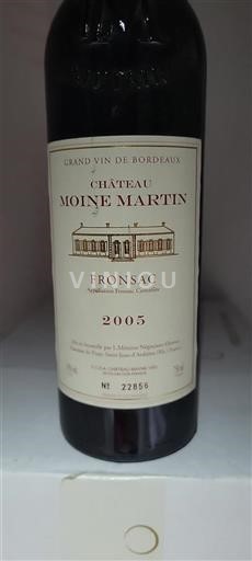 Bordeaux Fronsac Château Moine Martin 2005