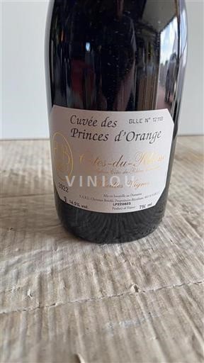 Vallée du Rhône Côtes-du-rhône Christian Bonfils des Princes d'Orange 2022