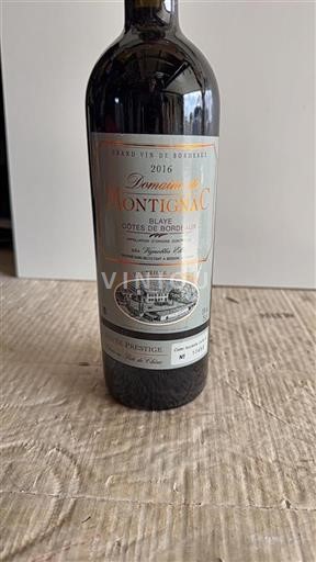 Bordeaux Blaye-Côtes-de-Bordeaux Château Montignac Prestige 2016