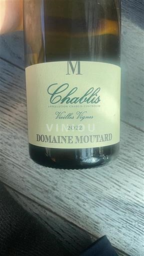 Vin Blanc sec Vieilles Vignes Domaine Moutard 2022 France Bourgogne Chablis