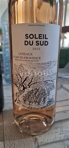 Provence Coteaux d'Aix-en-Provence Soleil Du Sud 2022 2022