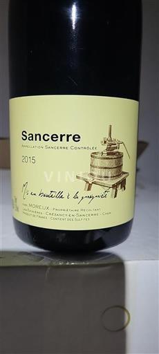 Loiren laakso Sancerre Earl Moreux 2015