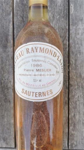 Bordeaux Sauternes Château Raymondlafon 1986