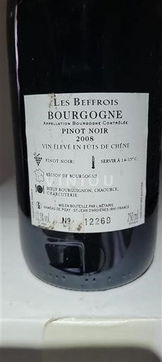Bourgondië Bourgogne Les Beffrois 2008