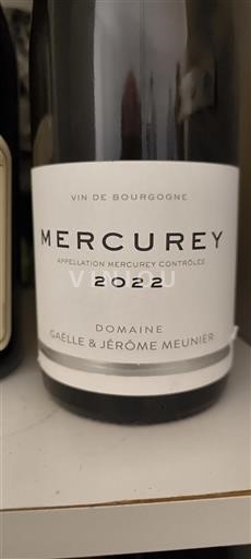 Borgonha Mercurey Gaëlle & Jérôme Meunier 2022