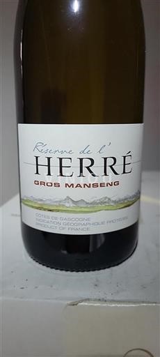 Sud-Ouest Côtes de Gascogne Réserve De L'herré Gros Manseng Non Millésimé