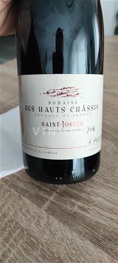Vallée du Rhône Saint-Joseph Domaine Des Hauts Châssis 2008