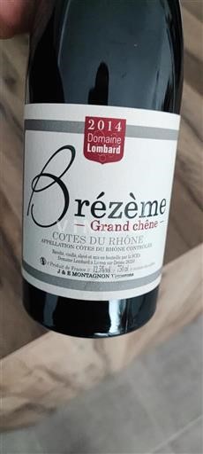 Údolí Rhôny Côtes-du-Rhône Domaine Lombard Grand chêne 2014