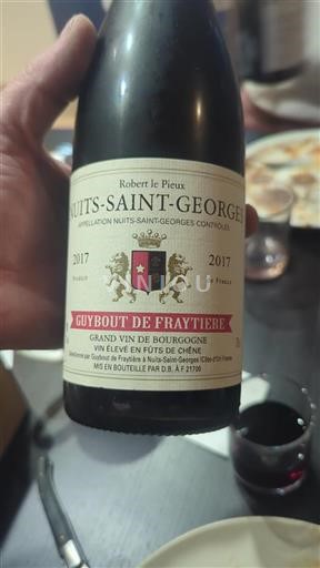 Bourgondië Nuits-saint-georges Guybout De Fraytiere Robert le Pieux 2017