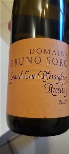 Alsace Alsace Grand Cru Grand Cru Domaine Bruno Sorg Pfersigberg 2007