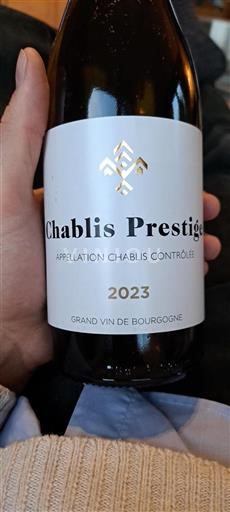 Vin Blanc sec Chablis Prestige 2023 France Bourgogne Chablis