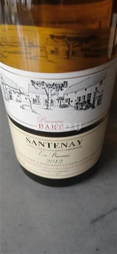 Borgogna Santenay Domaine Bart En Bievaux 2012