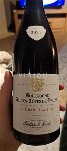 Burgundi Beaunen Ylämaat Château Philippe Le Hardi Le Champ Lambert 2021