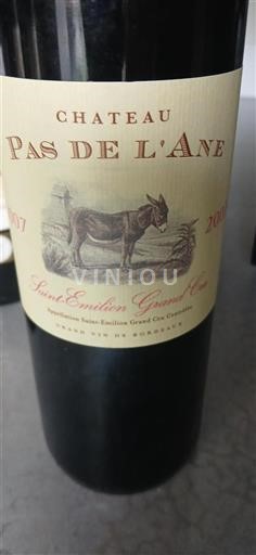 Bordeaux Saint-Émilion Grand Cru Château Pas De L'âne 2007
