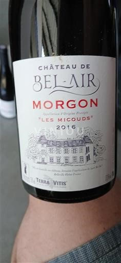 Beaujolais Morgon Bel Air Les Micouds 2016