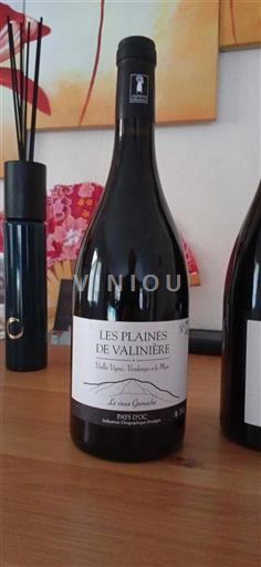 Languedoc und Roussillon Pays d'Oc Les Plaines De Valinière Le vieux Grenache Ohne Jahrgang