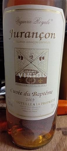 Zuidwest-Frankrijk Jurançon Viguerie Royale du Baptême 2003