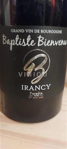 Borgogna Irancy Baptiste Bienvenu Paradis 2020