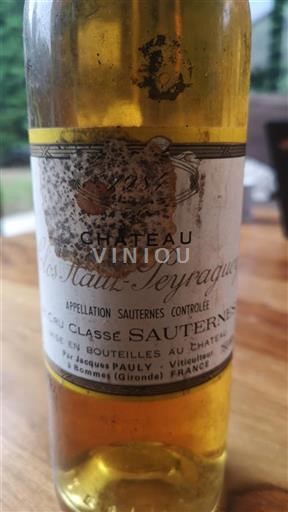 Bordeaux Sauternes Grand Cru Château Clos Hautpeyraguey 1984
