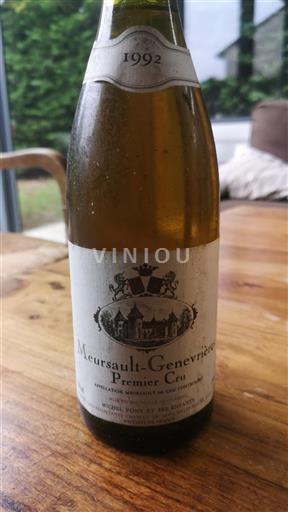 Bourgogne Meursault Premier Cru Domaine Savignylesbeaune Meursault-Genevrières 1992