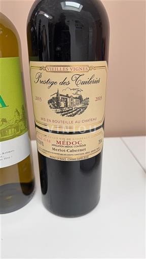 Bordeaux Médoc Prestige Des Tuileries Vieilles Vignes 2003