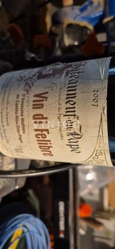Rhône Valley Châteauneuf-du-Pape Château Neufdupape Vin di Felibre 2007