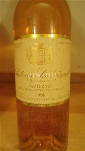 Bordeaux Sauternes Premier Cru Château Suduiraut 1998