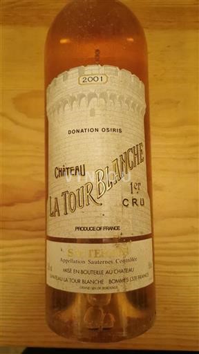 Bordeaux Sauternes Premier Cru Château La Tour Blanche Donation Osiris 2001