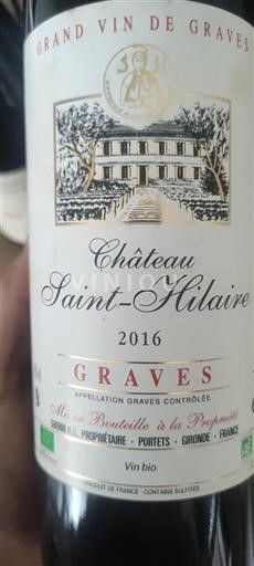 Bordeaux Graves Sainthilaire 2016