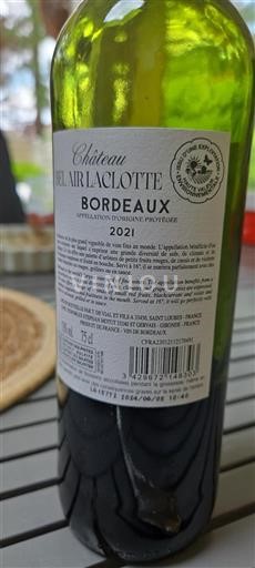 Bordeaux Château Belair Laclotte 2021