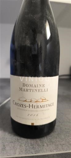 Valle del Rodano Crozes-Hermitage Domaine Martinelli 2016