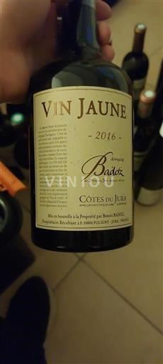 Jura Côtes du Jura Domaine Badoz Vin Jaune 2016