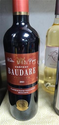 Sud-Ovest Fronton Château Baudare Vieilles Vignes 2021