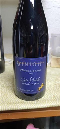 Loiren laakso Saint-Nicolas-De-Bourgueil Vignoble De La Chevallerie Martiat Vieilles Vignes 2023
