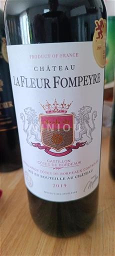 Bordeaux Castillon-côtes-de-bordeaux Château La Fleur Pomp-eyre 2019