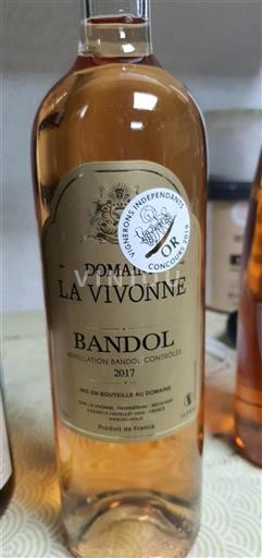Provence Bandol Domaine La Vivonne 2017