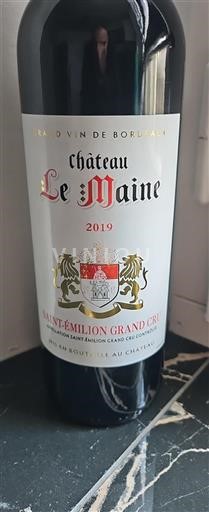 Bordeaux Saint-Émilion Grand Cru Château Le Maine 2019
