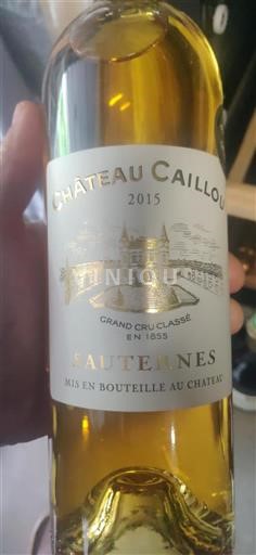 Bordeaux Sauternes Grand Cru Château Caillou 2015