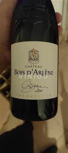 Vallée du Rhône Vacqueyras Bois Arlène Origine 2018