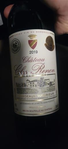 Bordeaux Bordeaux superiore Château Clos Renon 2019
