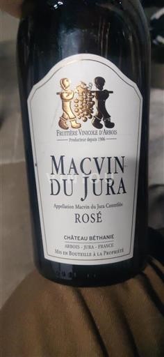 Vin Rosé sec Château Béthanie Non millésimé France Jura Macvin-du-jura AOC