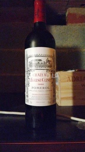 Bordeaux Pomerol Château L'église Clinet 1998