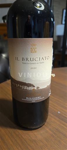 Toscane Bolgheri Tenuta Guado Al Tasso Il Bruciato 2020