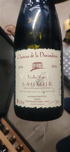 Valle della Loira Saumur Château La Durandière Vieilles Vignes 2016