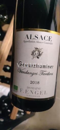Alsace Domaine F. Engel Vendanges Tardives 2018
