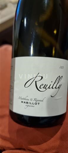 Vallée de la Loire Reuilly Mabillot 2023