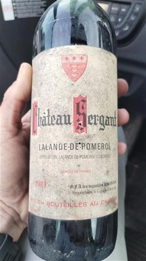 Bordeaux Lalande-de-pomerol Château Sergant 1983