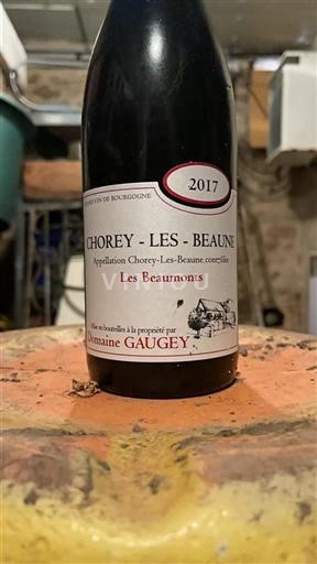 Vin Rouge sec Les Beaumonts Domaine Gaugey 2017 France Bourgogne Chorey-lès-beaune